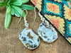 Natural Geode Crystal Earrings