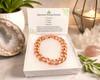 100% pure copper curb chain link bracelet