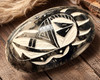 Navajo Horsehair Pottery Jewelry Box