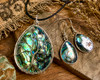 Abalone Tree of Life Pendant & Earring Set