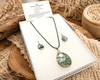 Abalone Pendant and Earring Set
