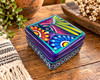 Traditional Hand Painted Clay Box