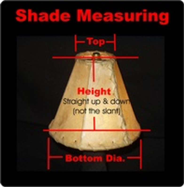 ​How To Measure And Order The Correct Size Rawhide Lamp Shade