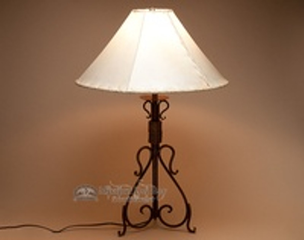 Rustic Wrought Iron Western Lamps