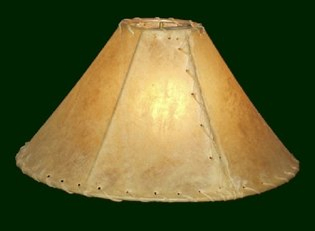 Use Rustic Rawhide Lamp Shades to Go Western