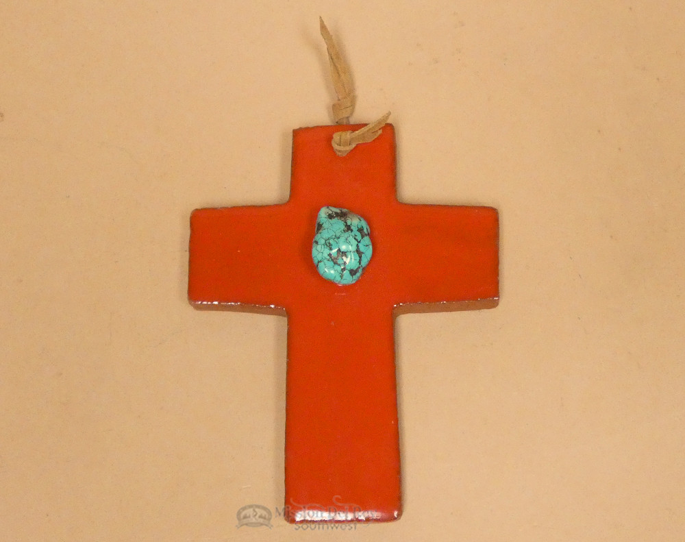 Saltillo Tile Wall Cross (c70) Mission Del Rey Southwest