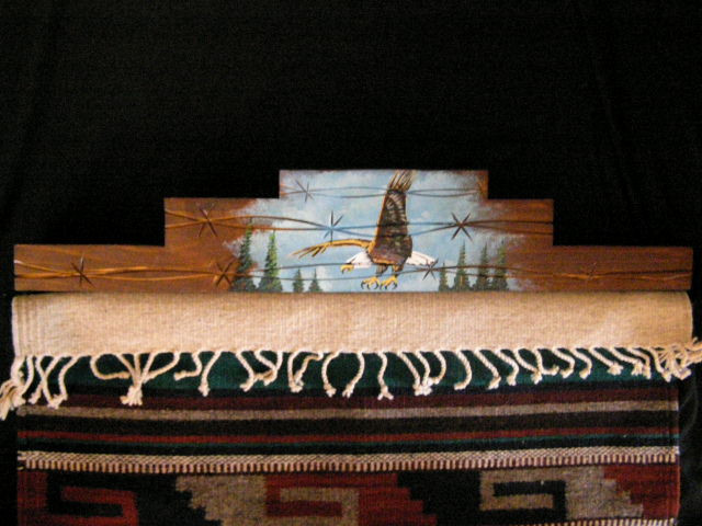 Western Tapestry Rug Hanger 30