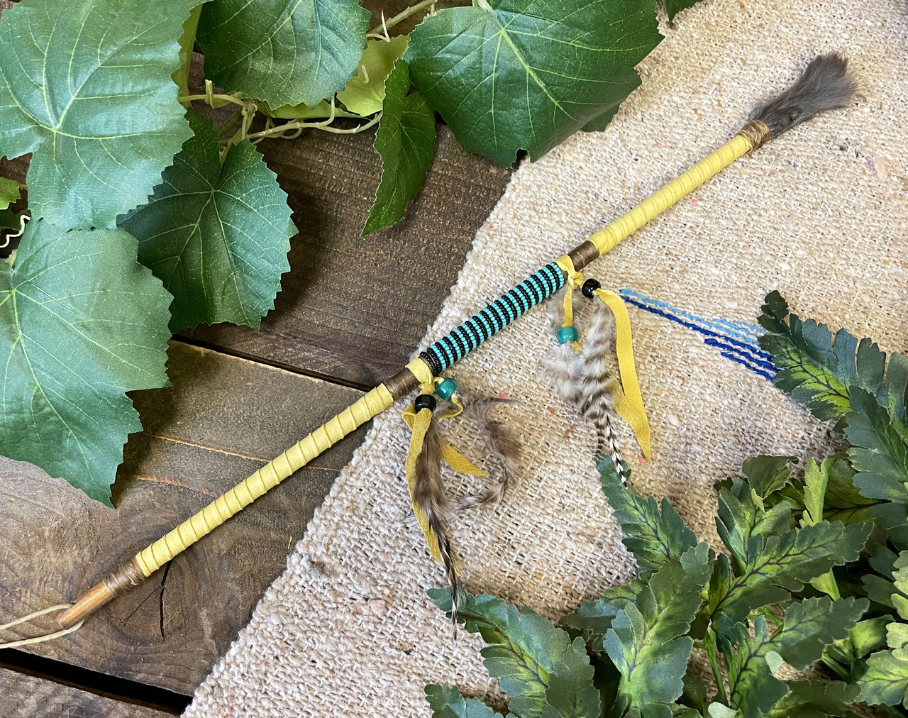 Handcrafted Native American Talking Stick 16.5" (TS3) Mission Del Rey Southwest