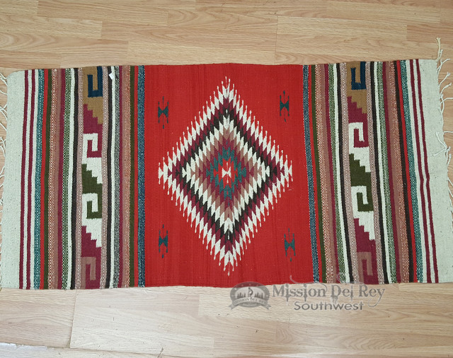 Southwest Zapotec Rug 30"x60" (53) Mission Del Rey Southwest