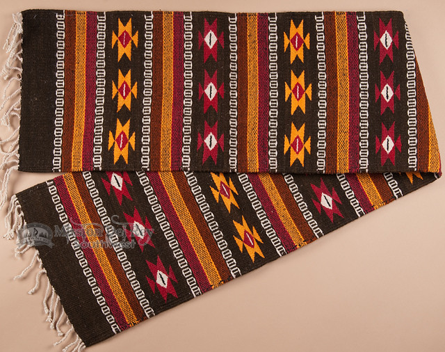 Zapotec Mexican Table Runner 15"x80" (a20) Mission Del Rey Southwest