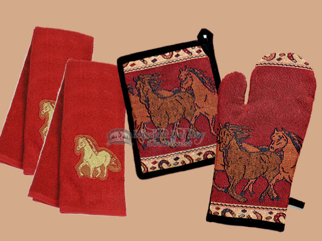 Horse Towel & Potholder Set main image 0