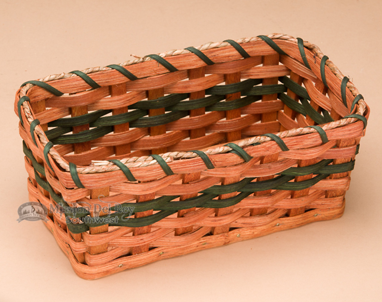 Handcrafted Amish Snack Basket (EM51) Mission Del Rey Southwest