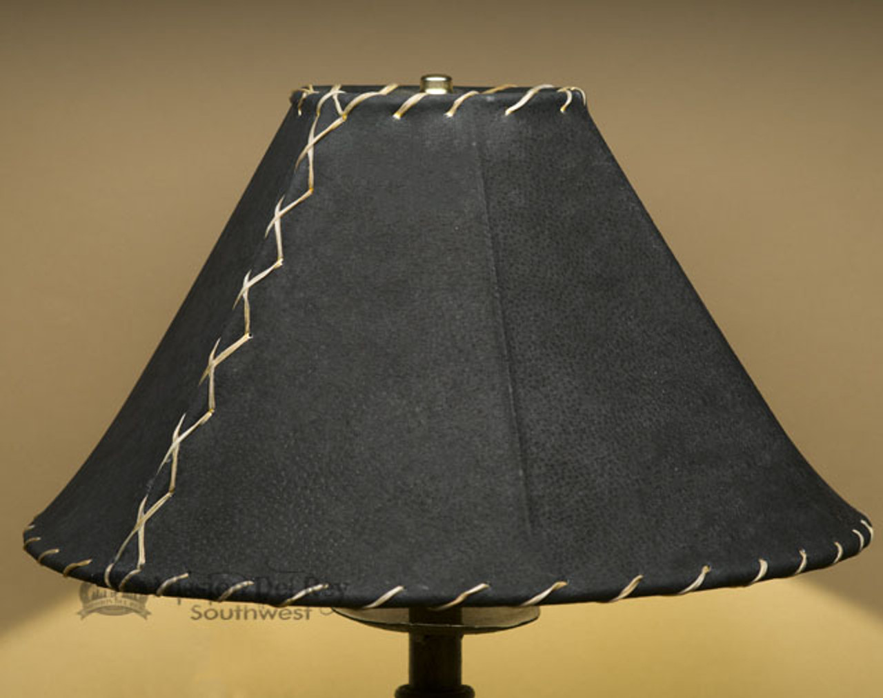 black leather lamp shades