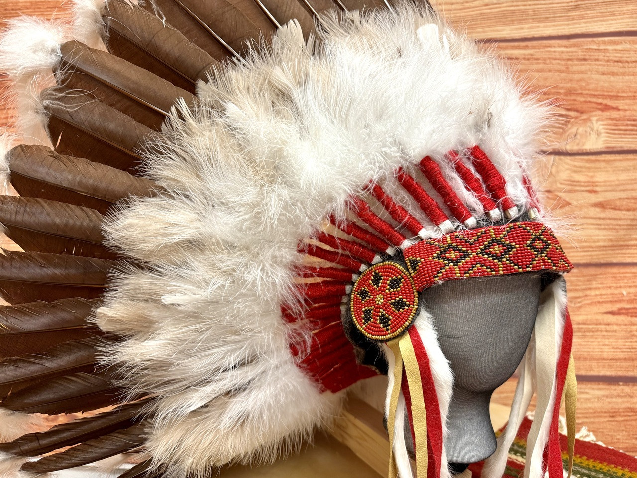 Native American Navajo Indian Headdress -Halo Warbonnet (h1
