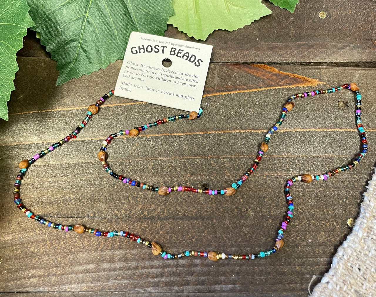 Navajo Indian Juniper Ghost Beads (IJ190) Mission Del Rey