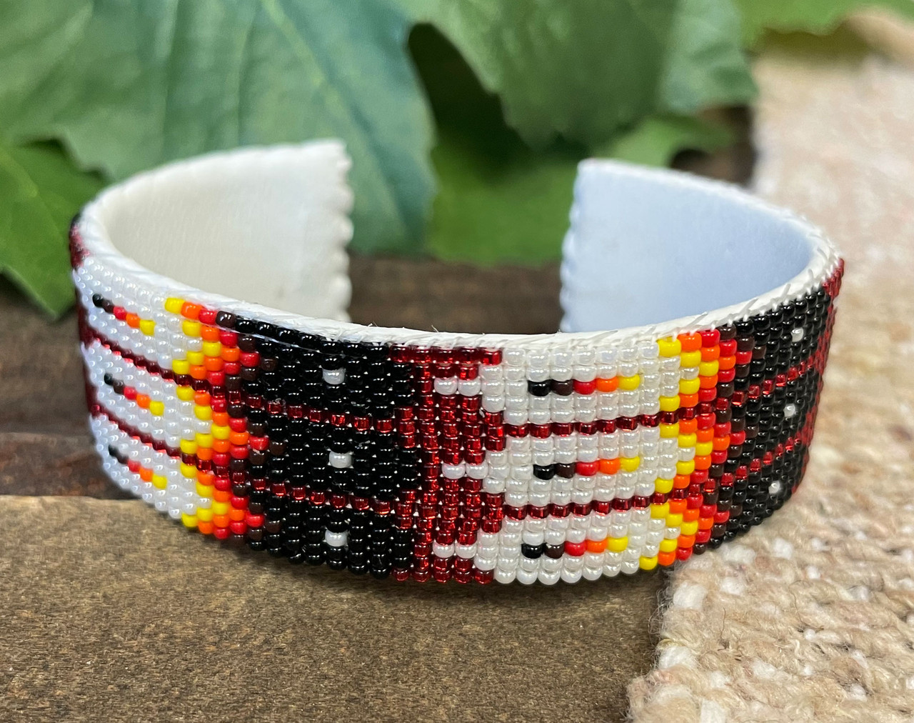 Buy Native American Beaded Bracelet. American Indian. Seed Beads. Loom  Bracelet Turquoise Blue Gold Black White. Adjustable Length Online in India  - Etsy