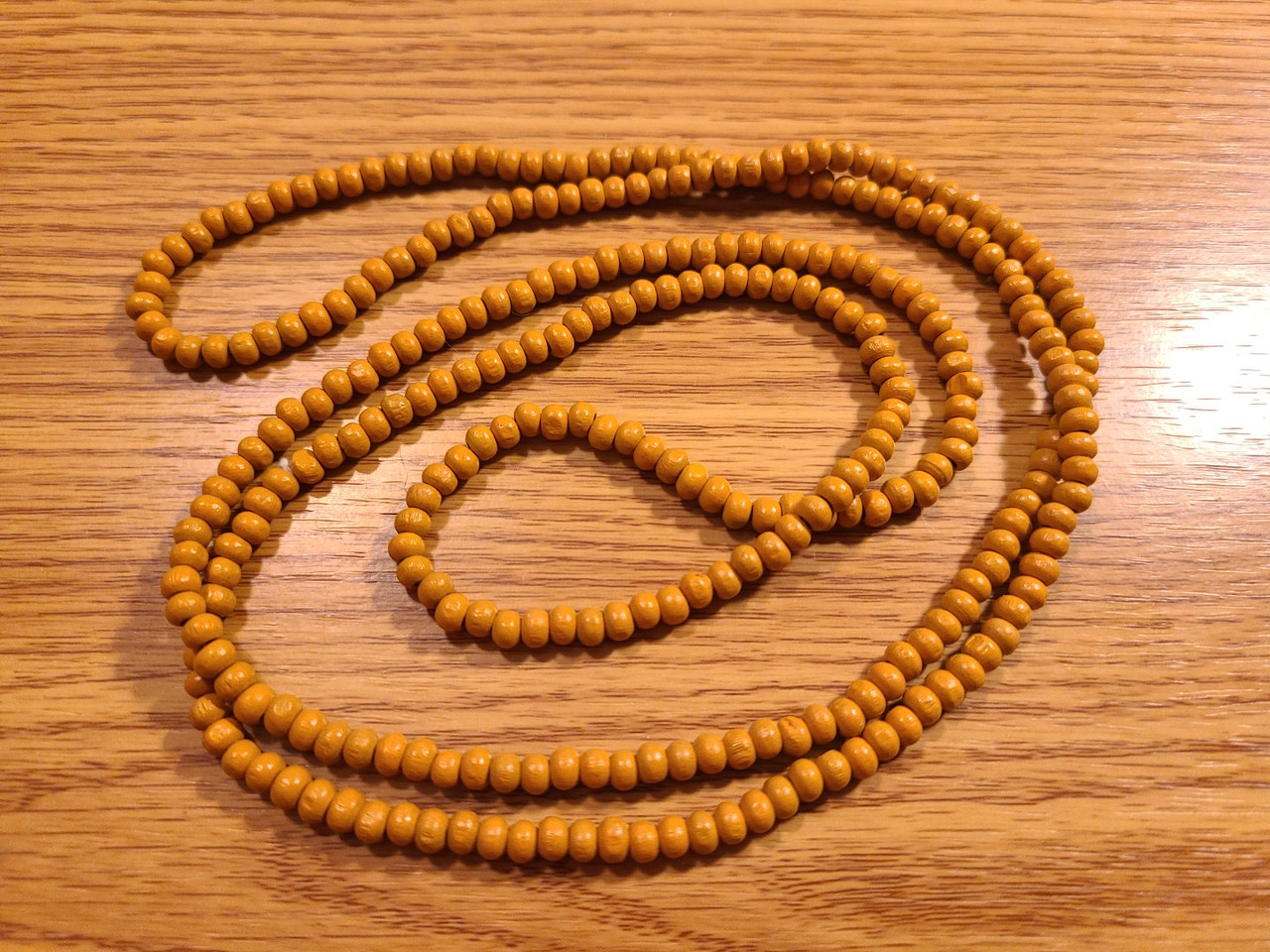 Wooden Navajo Hand Beaded Necklace 46