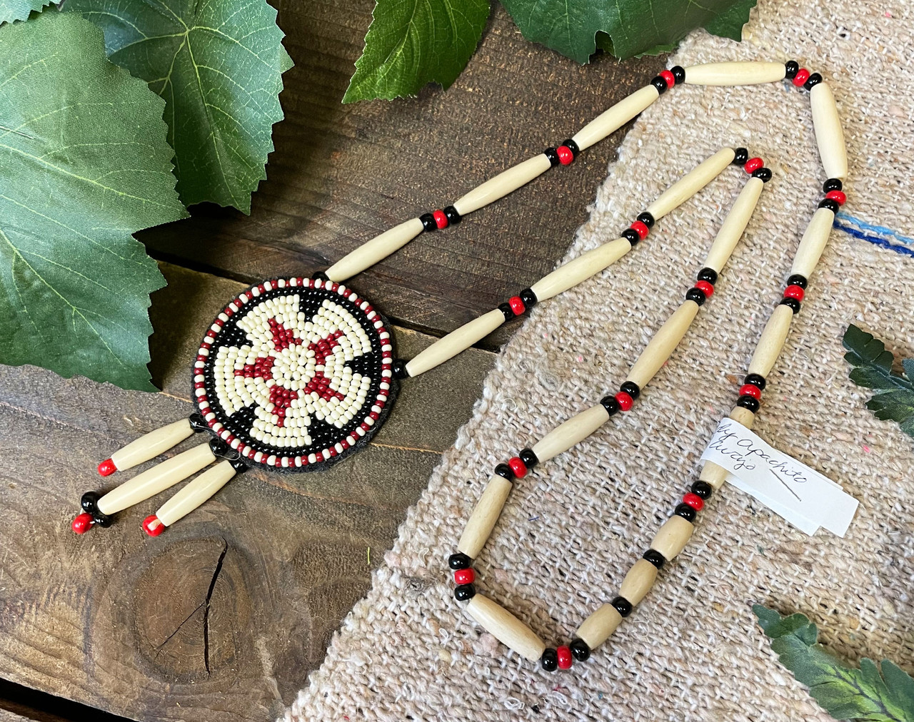 Beaded Navajo Indian Necklace 18