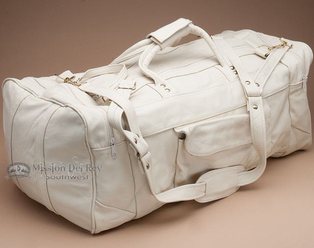 Genuine Cowhide Duffle Travel Bag 22" -Bone (db8) - Mission Del Rey Southwest LLC Genuine Cowhide Duffle Travel Bag 22" -Bone (db8) - Mission Del Rey Southwest LLC