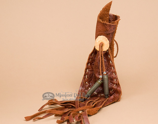 Pueblo Indian Leather Medicine Bag 3