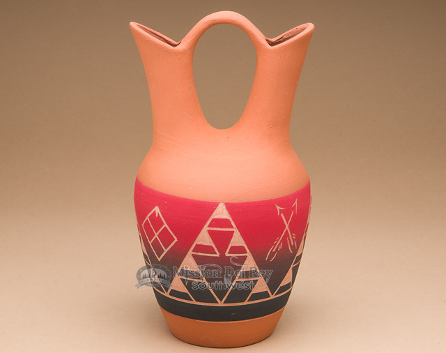 工芸品  Pampula vase 90mm Lakota Red Indian Wedding Vase 9.5