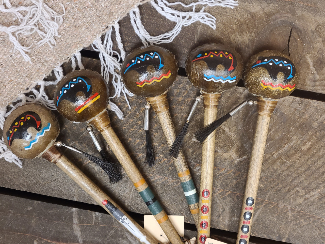 Assorted Navajo Painted Rattle 8