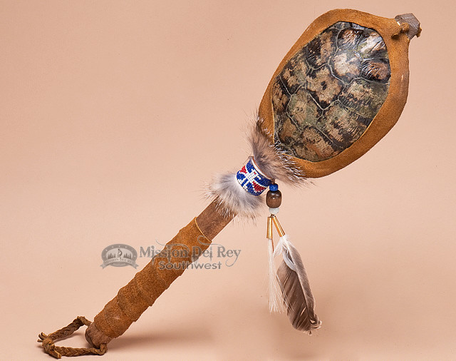 Native American Navajo Turtle Shell Rattle 18