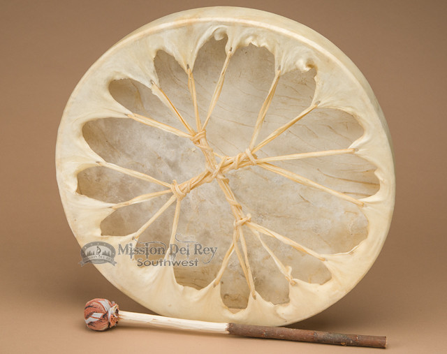 Indonesische Kempro Dubbelzijdige Hand Drum Geitenleer Indonesische Kempro Dubbelzijdige Hand Drum Geitenleer