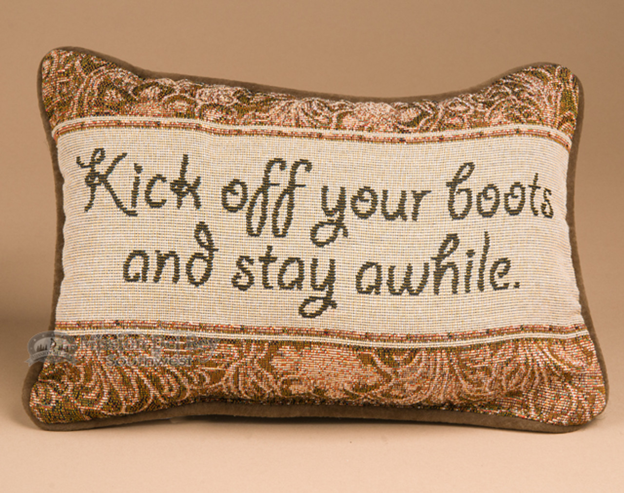 Western Horse Sense Pillow 12 5 X8 5 Stay A While P40