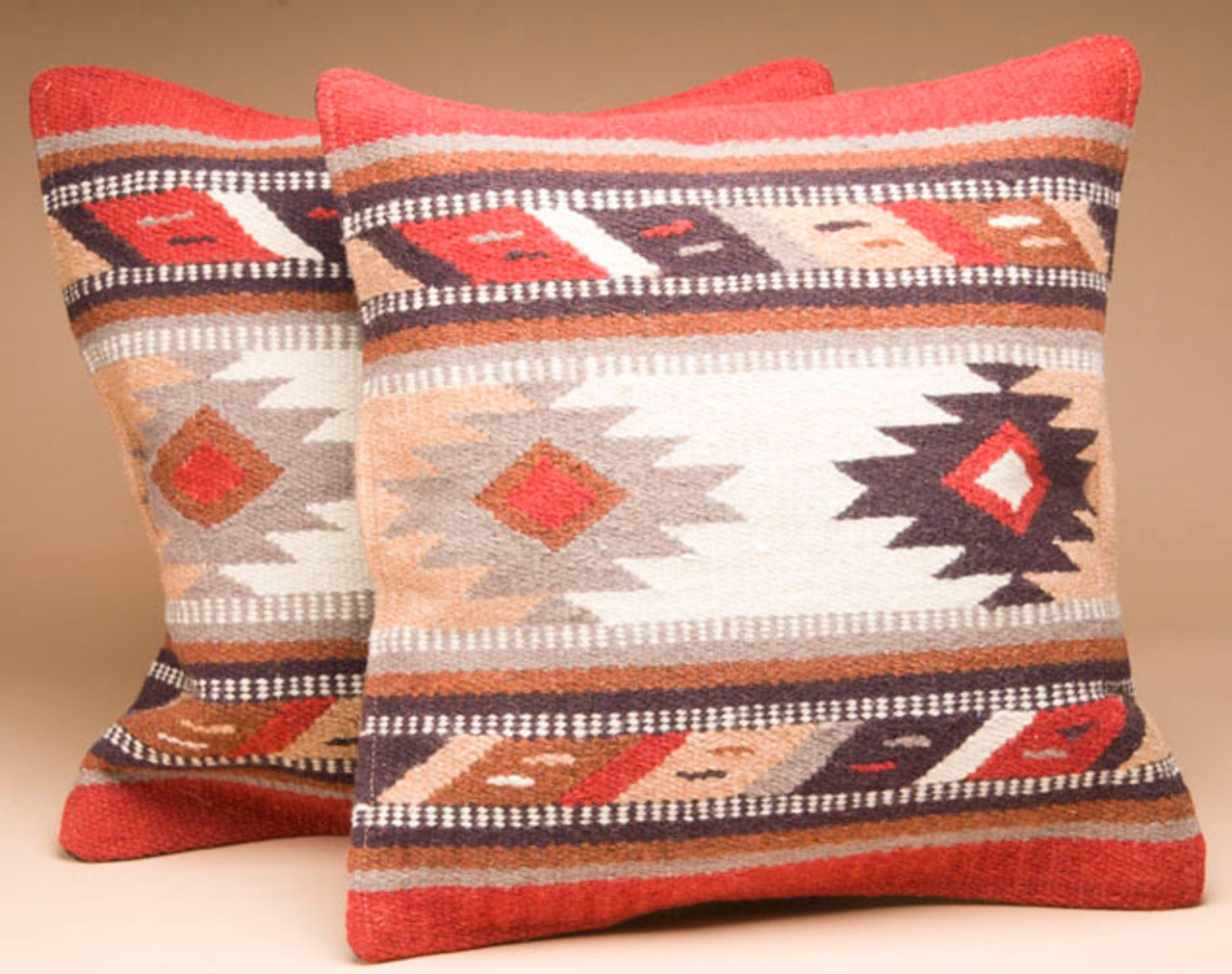 Pair -20 Pillow Inserts for 18x18 Pillow Covers - Mission Del Rey Southwest