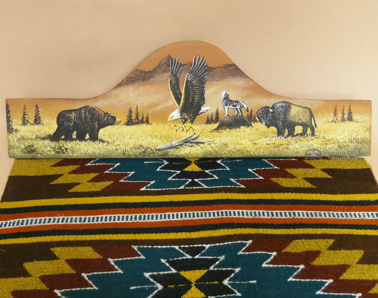 Western Tapestry Rug Hanger 30 -Eagle (RH17) - Mission Del Rey Southwest