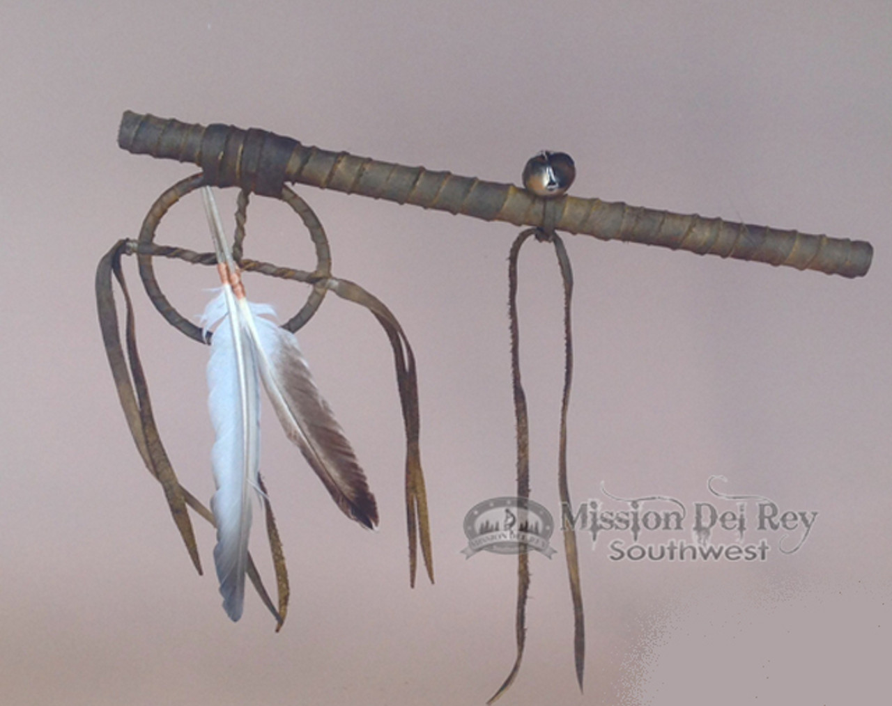 Native American Talking Stick 12" Tigua (ts22) Mission Del Rey Southwest