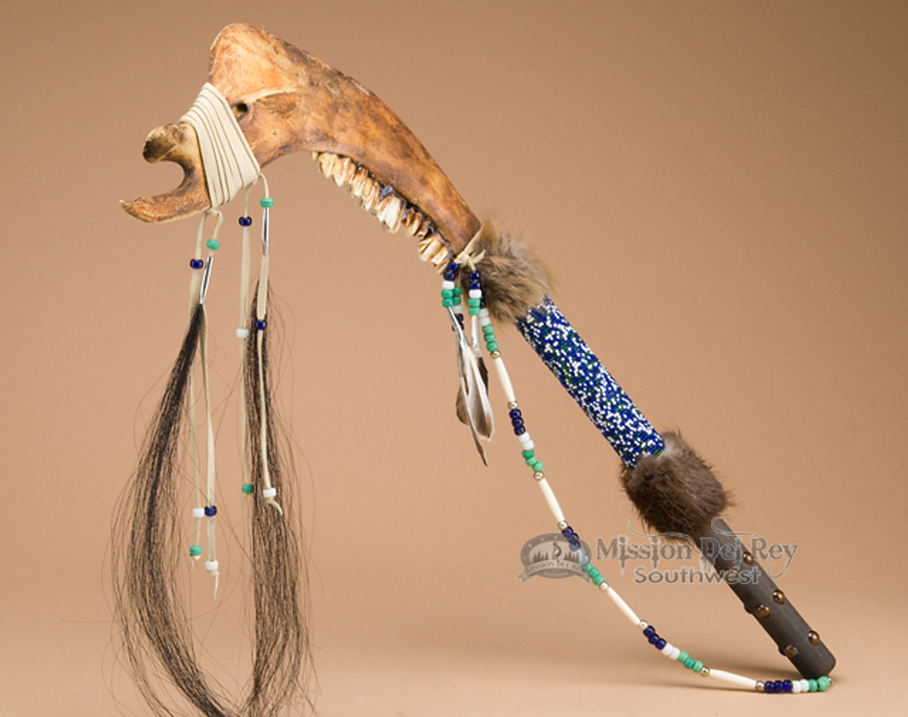 American Indian Deer Jaw Bone War Club 27