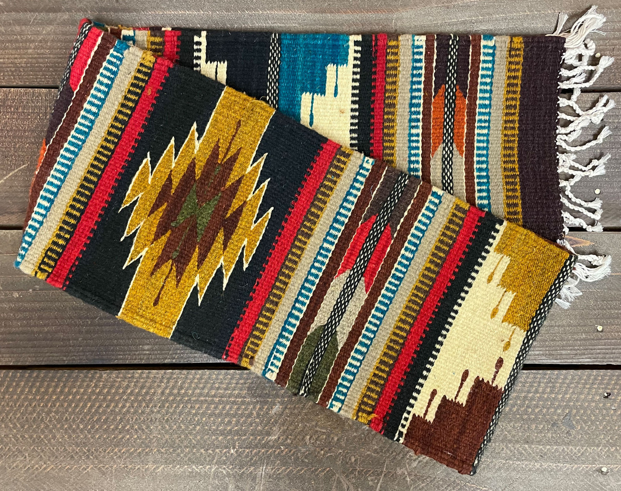 Woven Wool Zapotec Table Runner 10