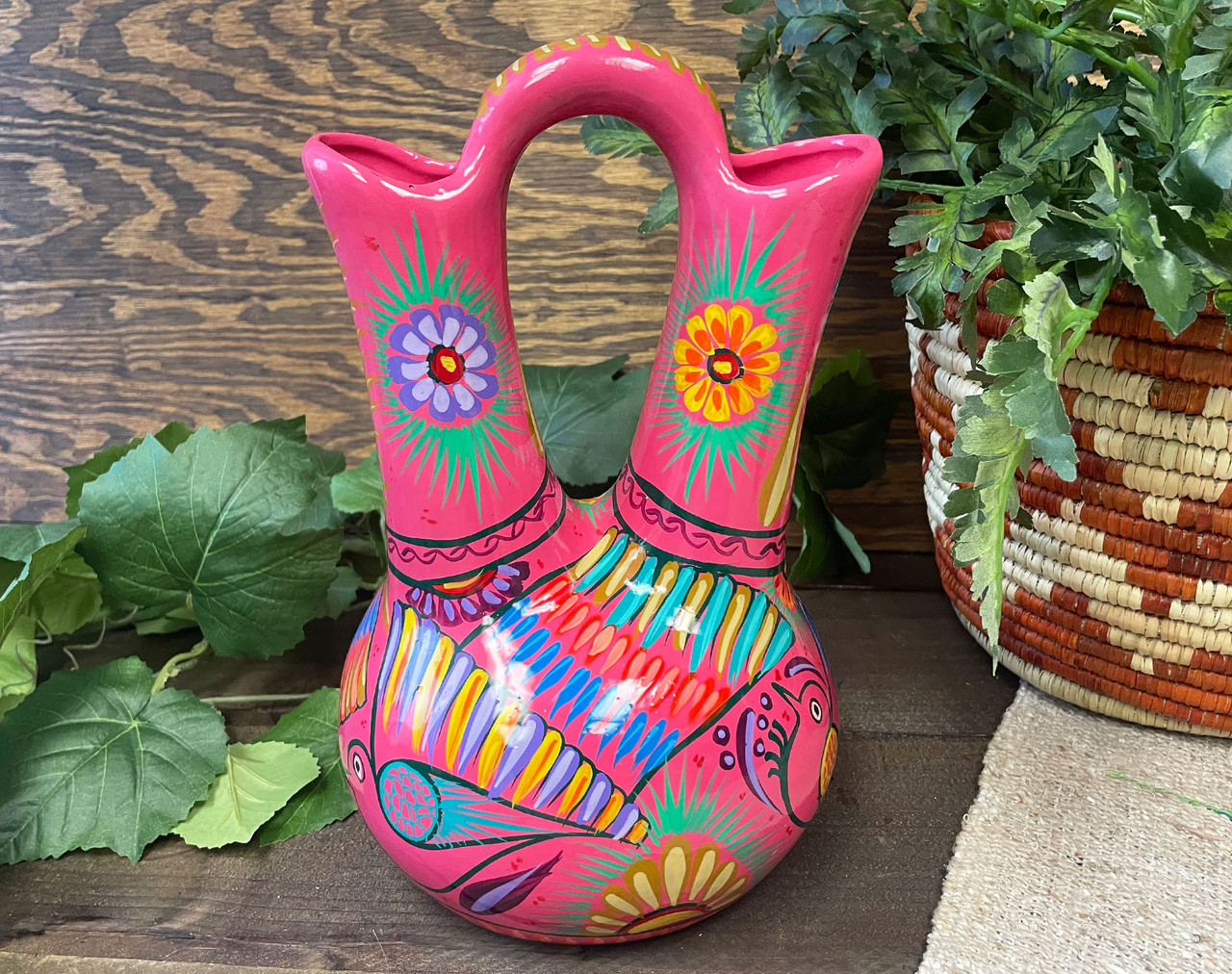Talavera Southwestern Painted Wedding Vase 11