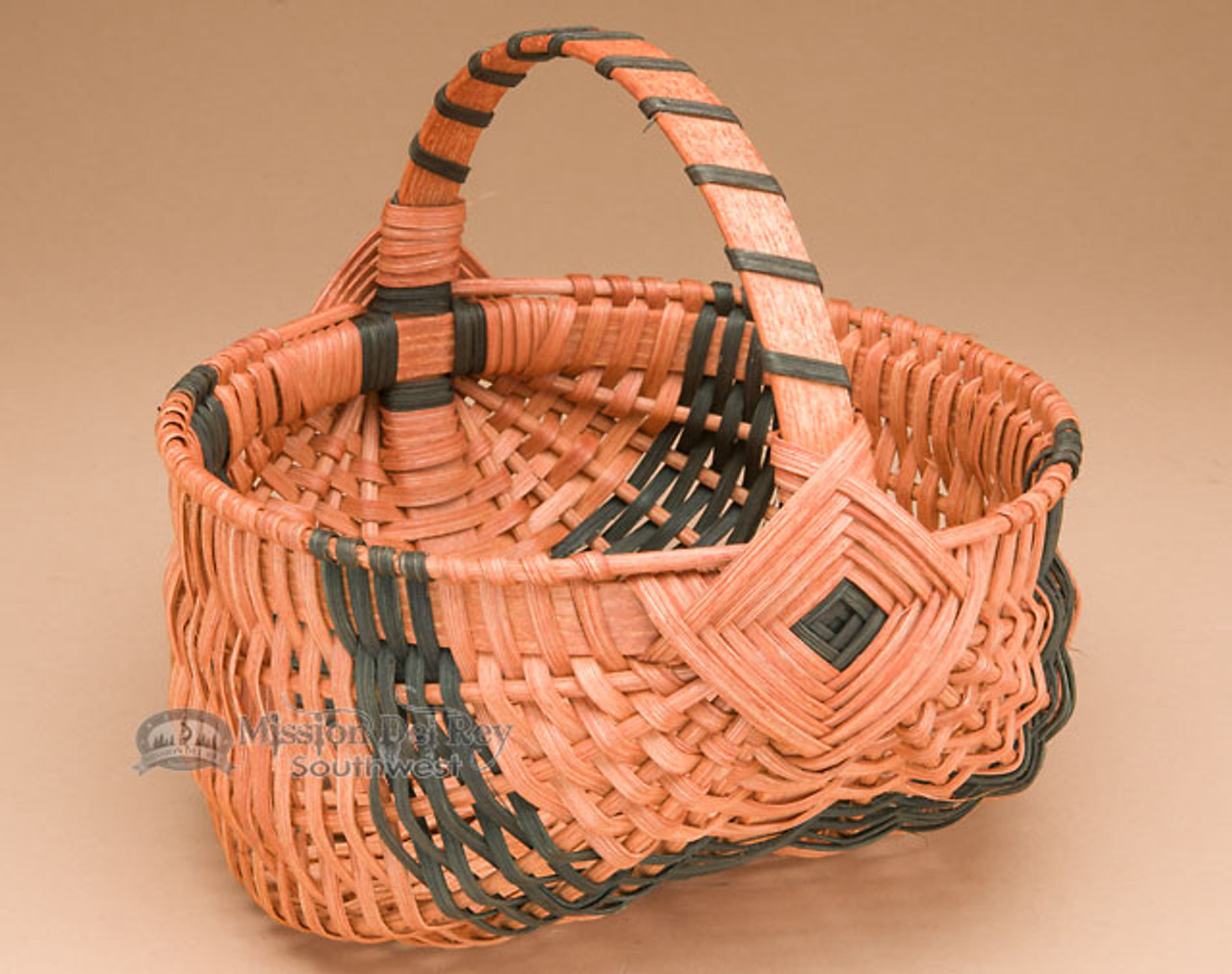 Small Vintage Picnic Basket  Amish Woven Wooden Basket w/Lid – Amish  Baskets
