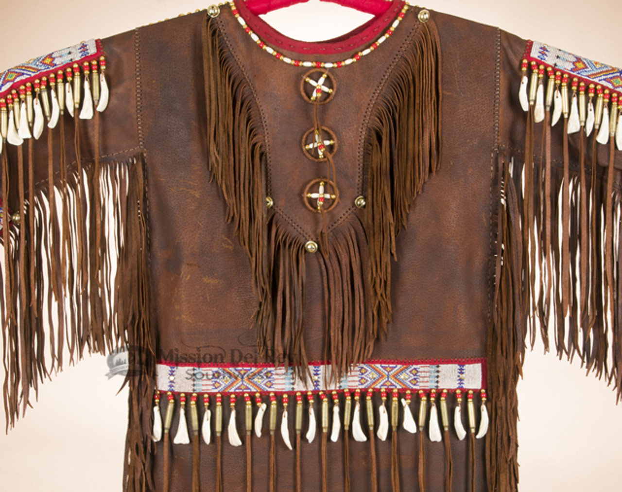 Native American Elk Skin Ceremonial Dress 44