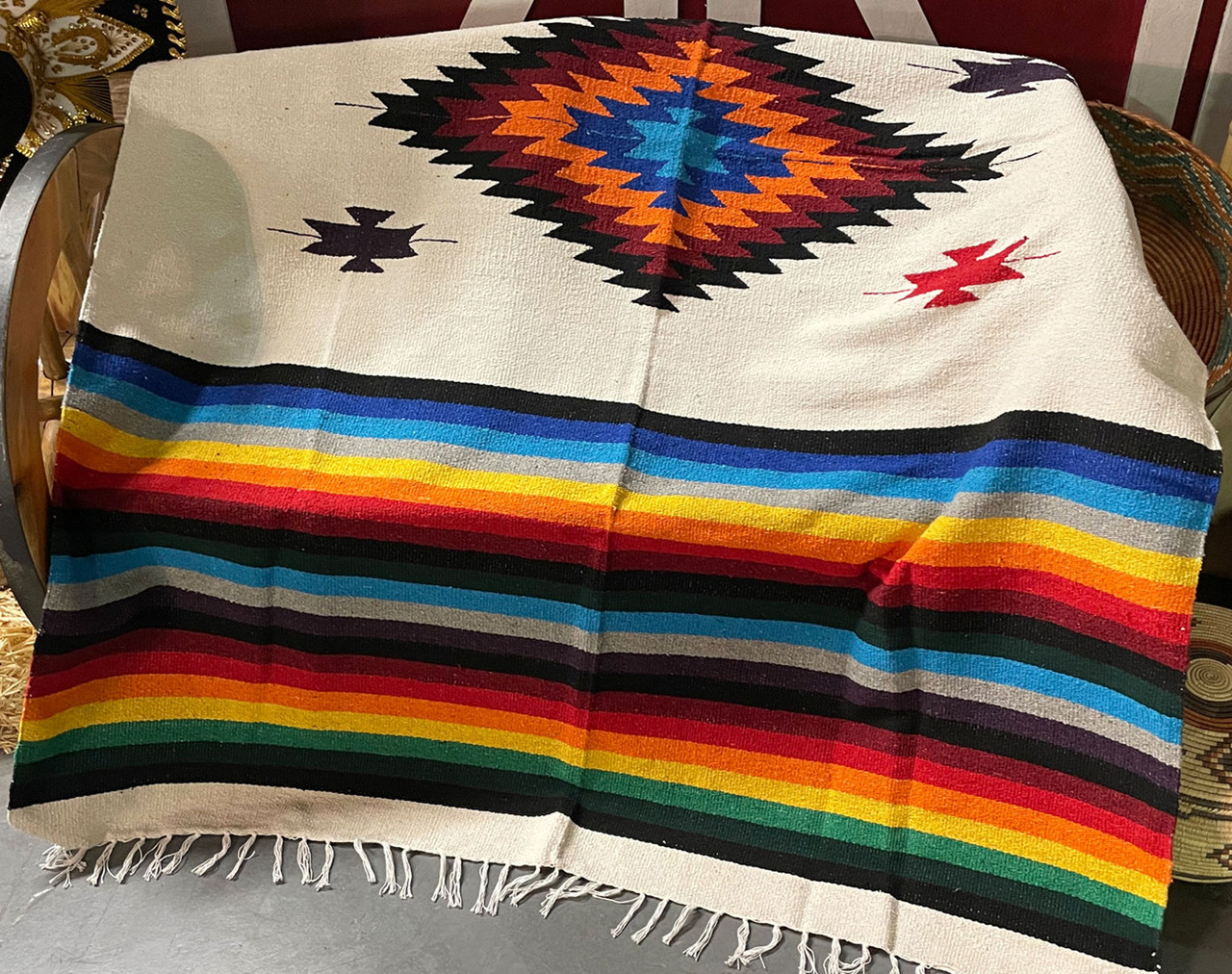 Mexican Style Blanket 5x7 -Mazatlan (mb40a) - Mission Del