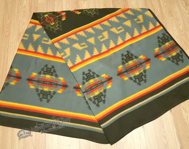 Western Fleece Lodge Blanket Gray Olodge9 Mission Del Rey Western Fleece Lodge Blanket Gray Olodge9 Mission Del Rey