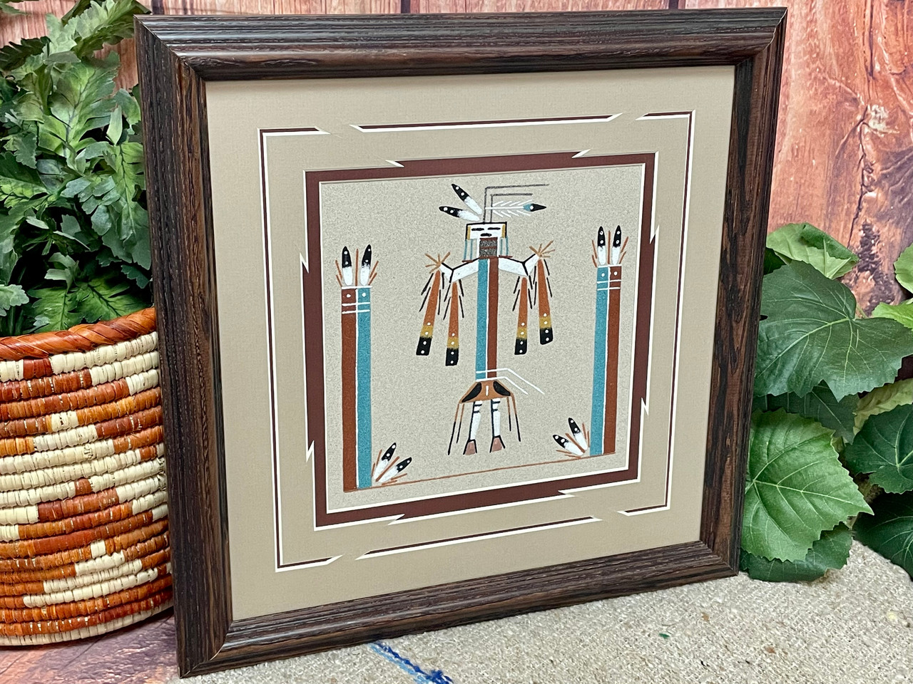 Mission Del Rey Southwest Navajo Indian Four Corners Horse Hair Wedding Vase 8.25