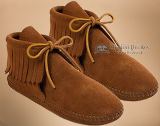 women's fringe moccasin boots