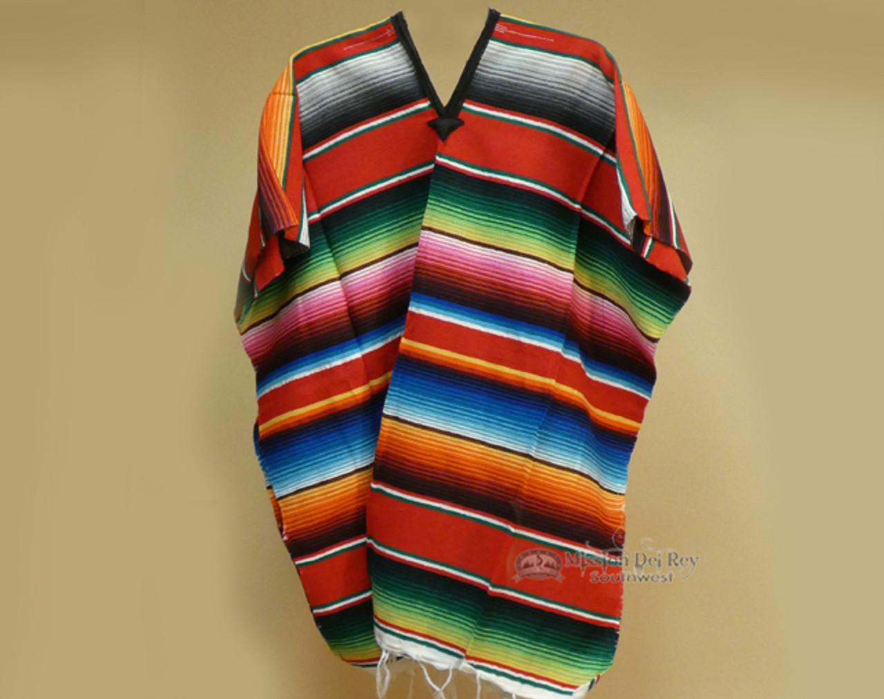 Serape Poncho Mexican Style Adult 35