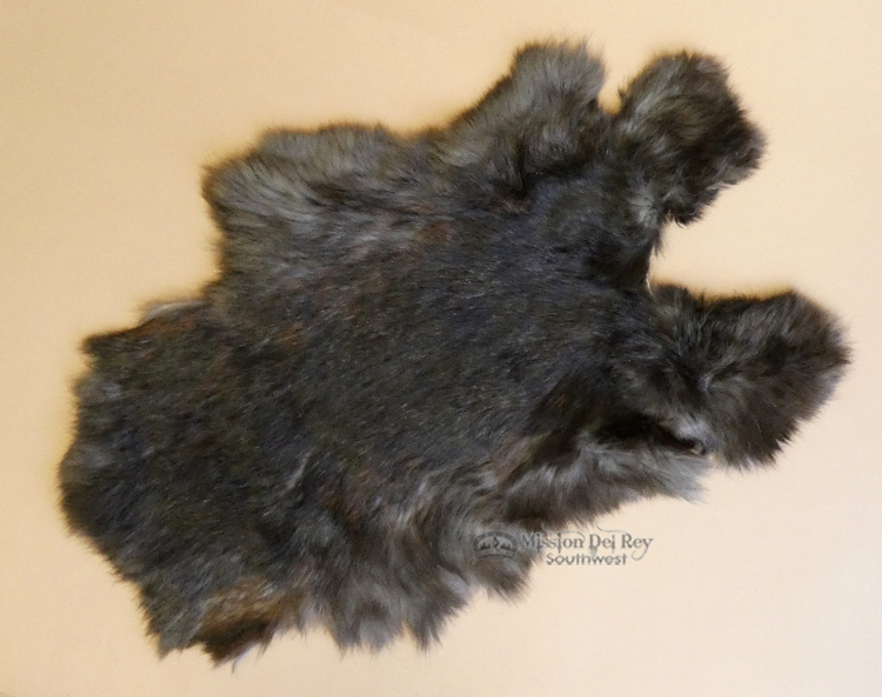 Soft Genuine Rabbit Furs -Set of 4 -Dark Grey (rs6) - Mission Del