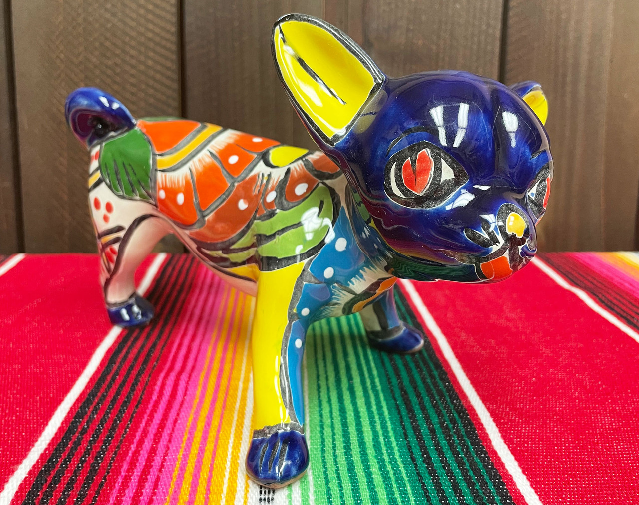 Handcrafted Talavera Pottery - Dog - Mission Del Rey Southwest
