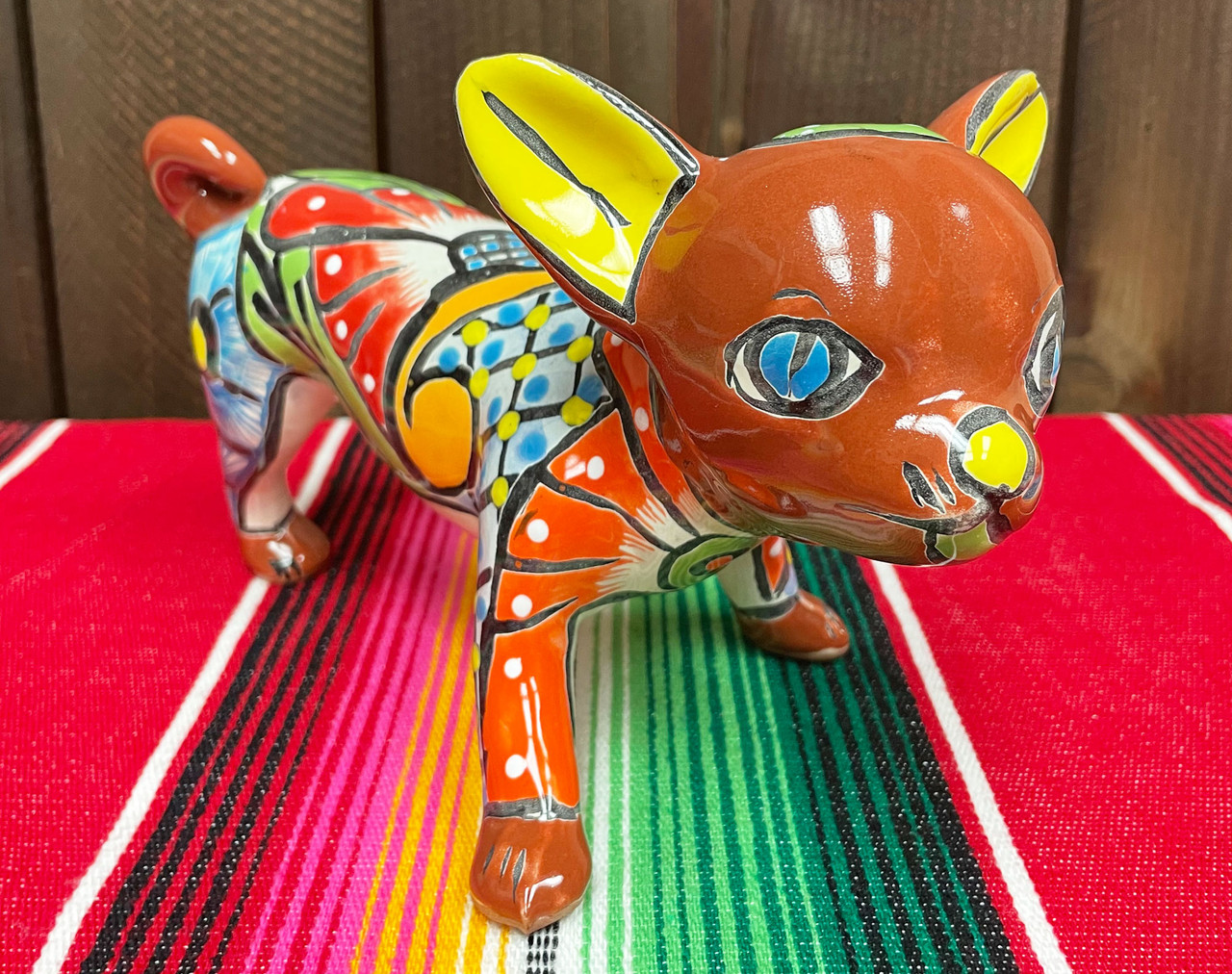 dog, guatemalan clay charms, hand paintes, hand made, fair trade, bright  colored whimsicle