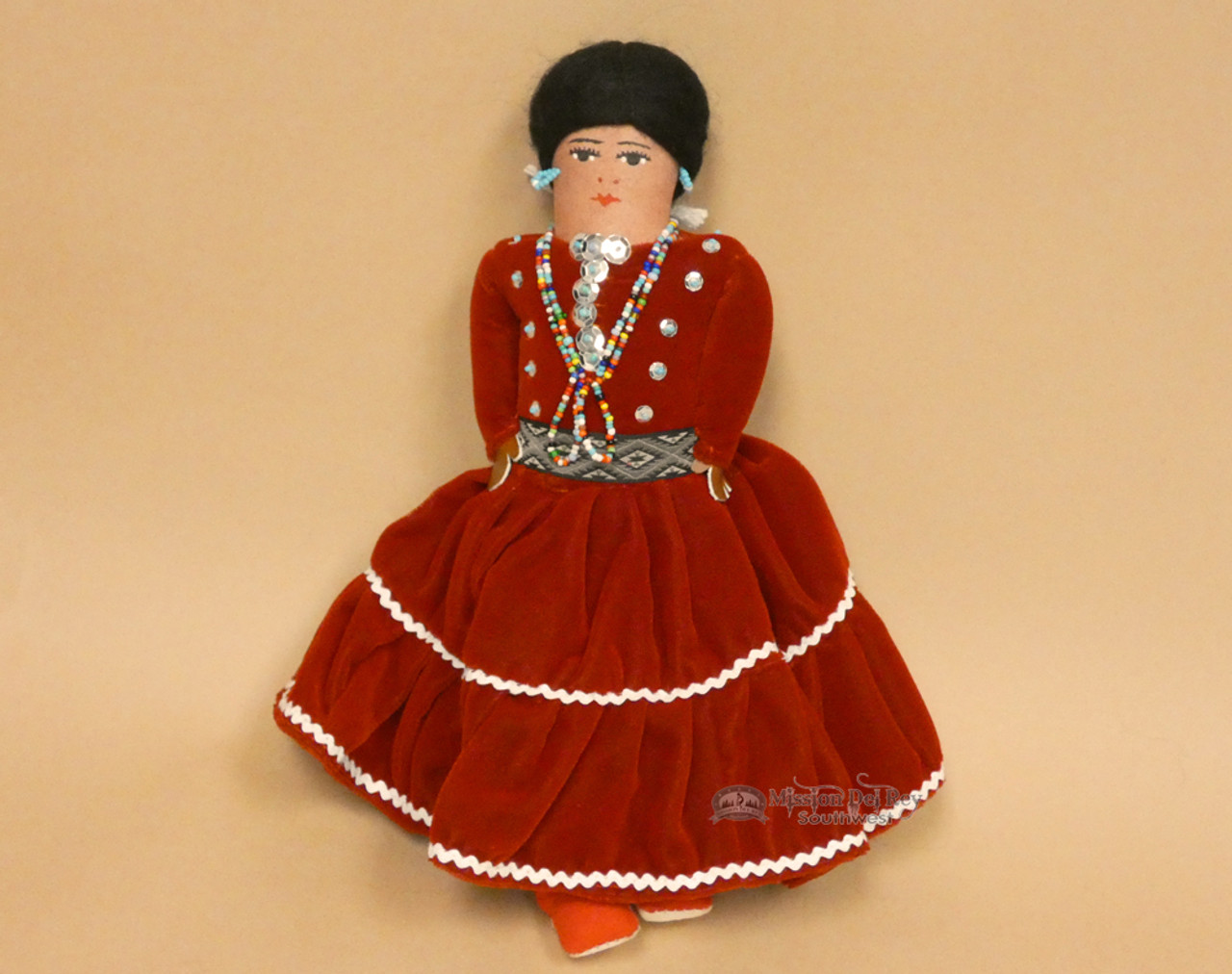 red indian doll