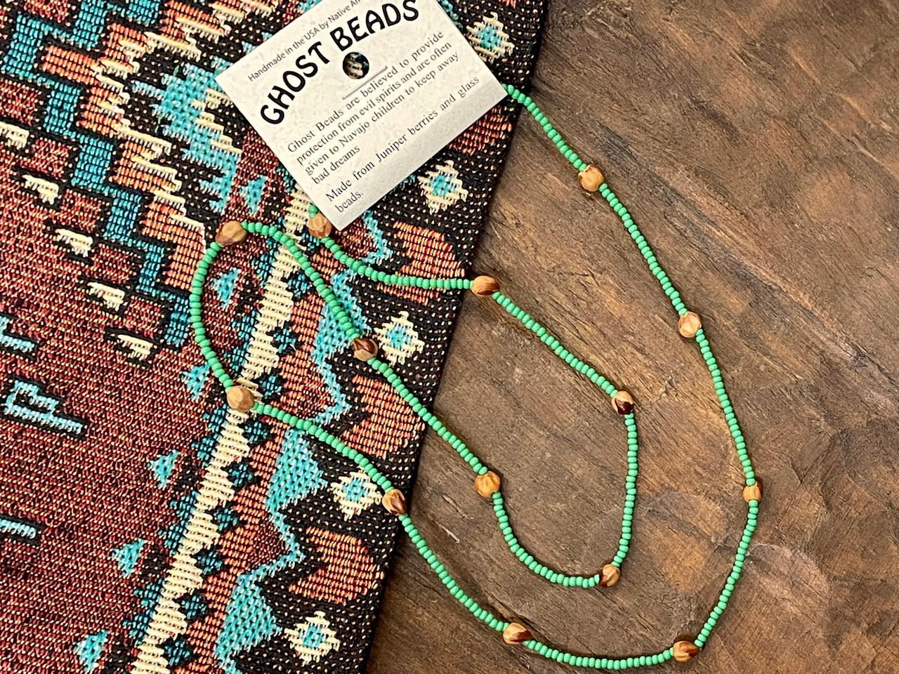 Southwestern Navajo Ghost Beads (113neck3) Mission Del Rey