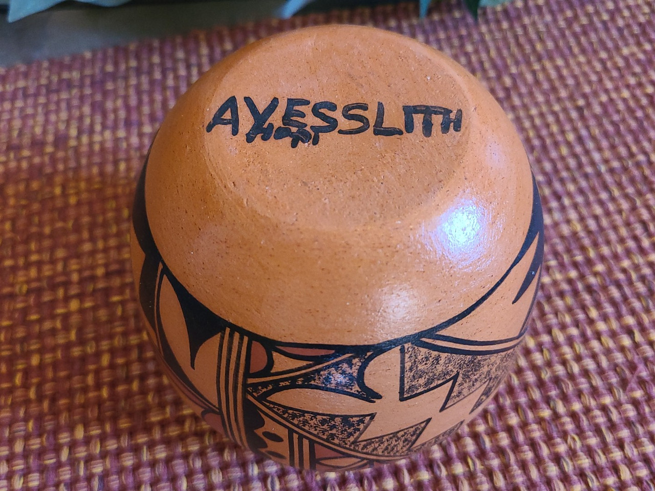 Hand Built Hopi Pottery Vase 5