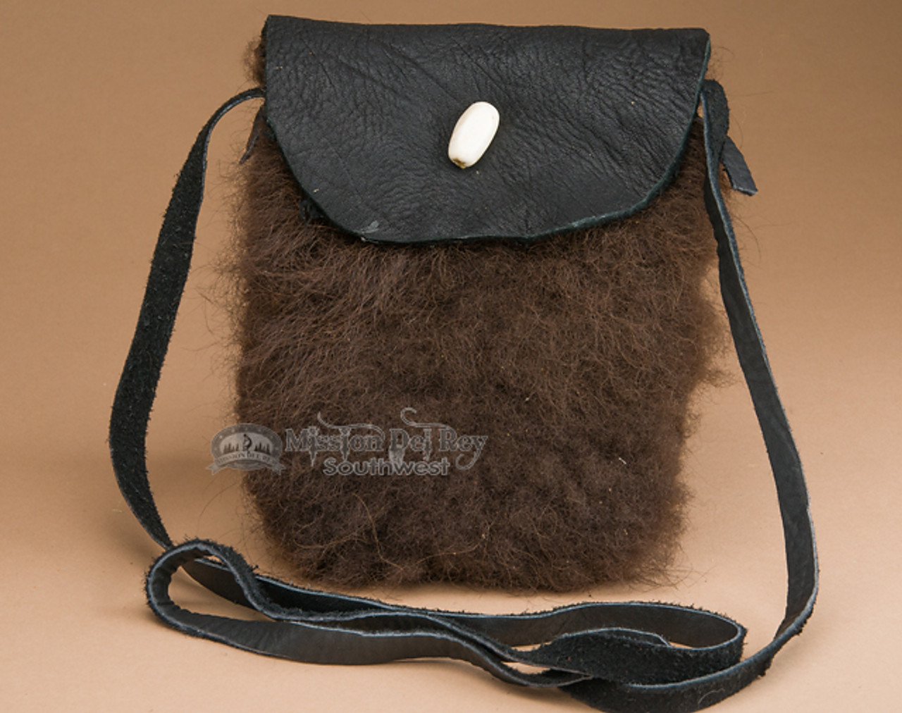 Hand Crafted Buffalo Hide Medicine Bag 6x7.5