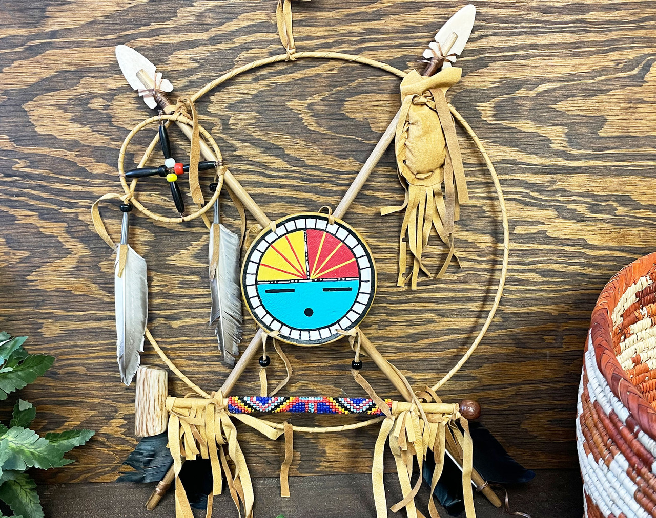 Navajo Arrow Medicine Peace Shield -Sunface (3bc98) - Mission Del